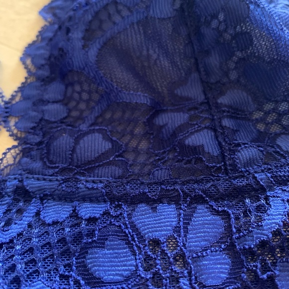 Free People Blue Lace Bralette - Size XS - Picture 4 of 5